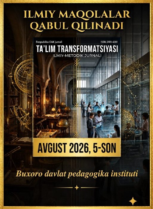 Hurmatli professor-o‘qituvchilar, tadqiqotchilar, mustaqil izlanuvchilar, magistrantlar va talabalar!